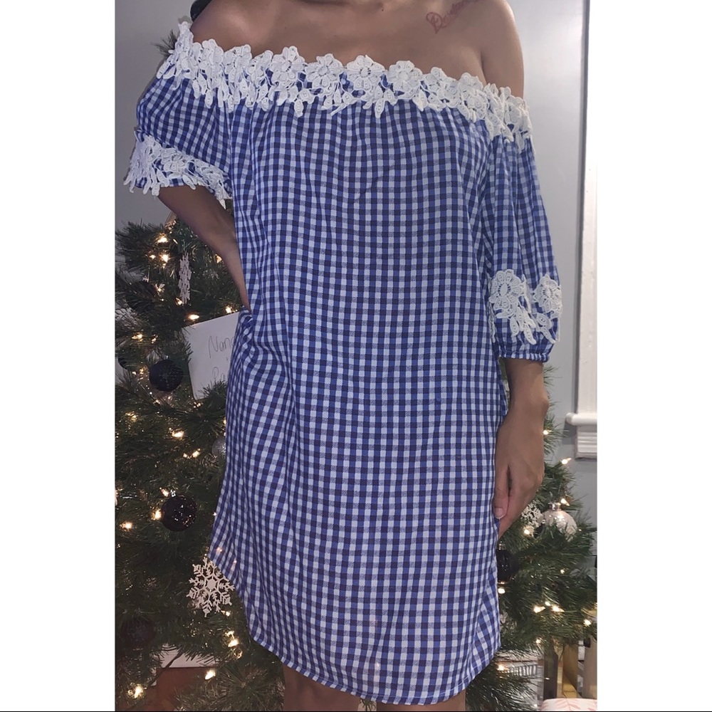 Off the shoulder oversized dress